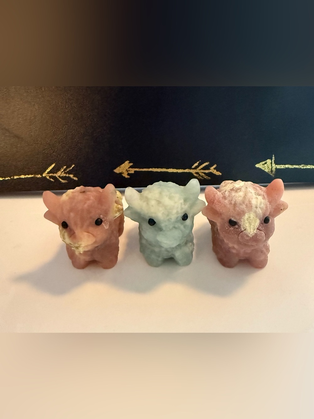 natural stone carved highland cow (1)